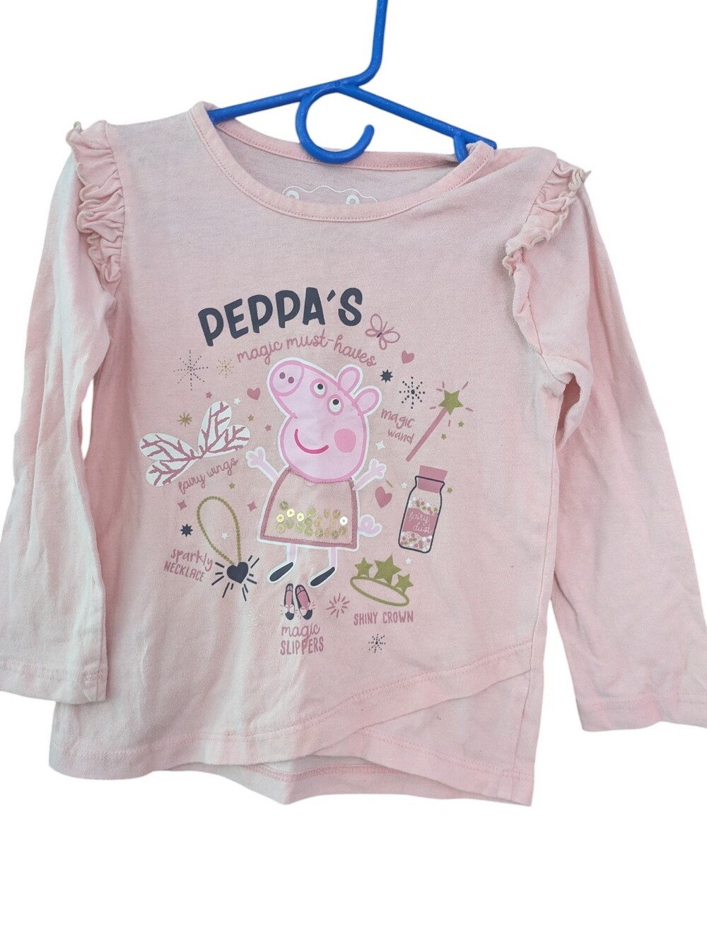 🌞4/20$ Peppa Pig Girls' Pink Long Sleeve Top